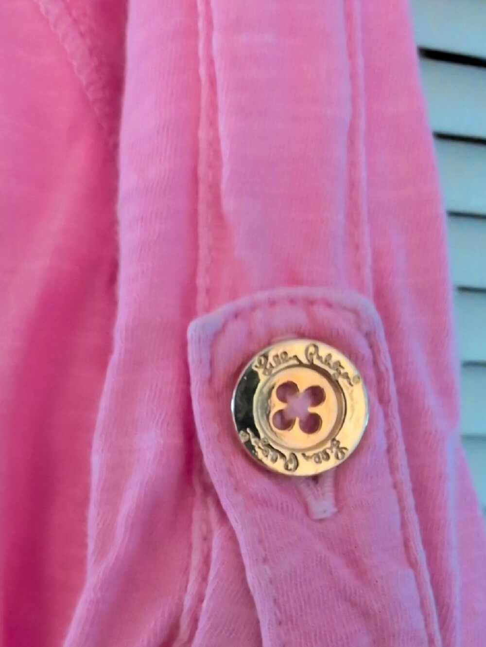 Lilly Pulitzer Hot Pink Pima Cotton Sleep Shirt Or Dress LARGE - Picture 7 of 7